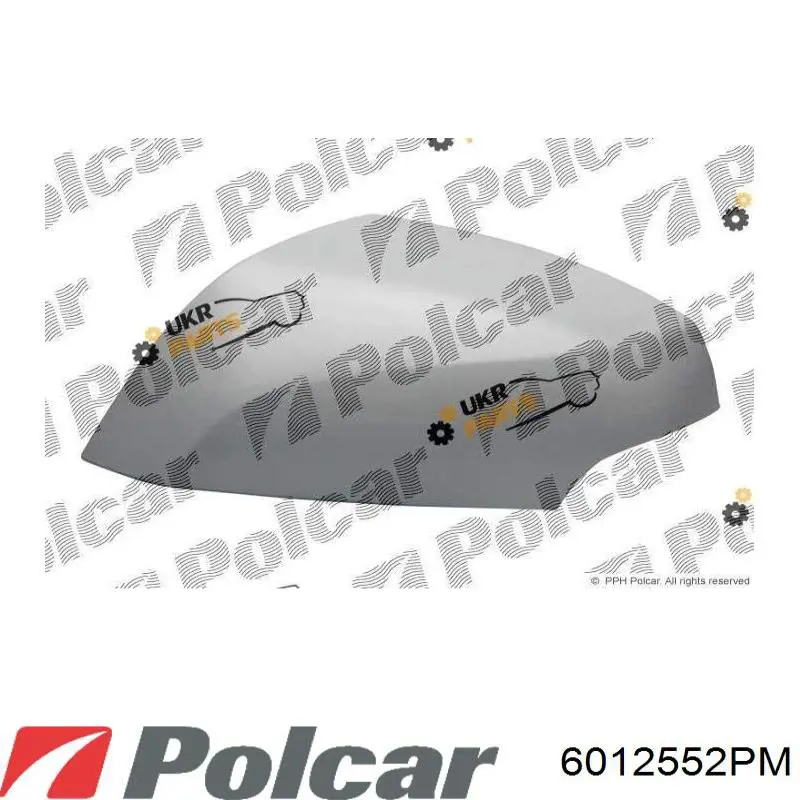 Compre 6012542PE Polcar Placa sobreposta (tampa) do espelho de retrovisão esquerdo