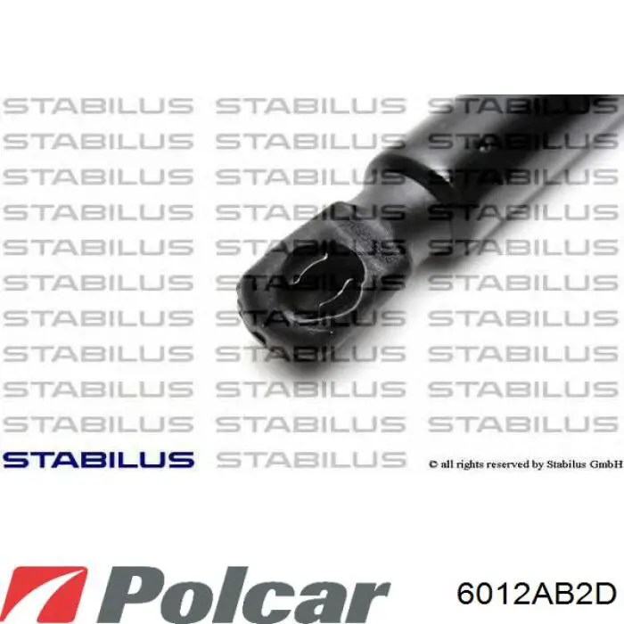 Amortecedor de tampa de porta-malas (de 3ª/5ª porta traseira) 6012AB2D Polcar