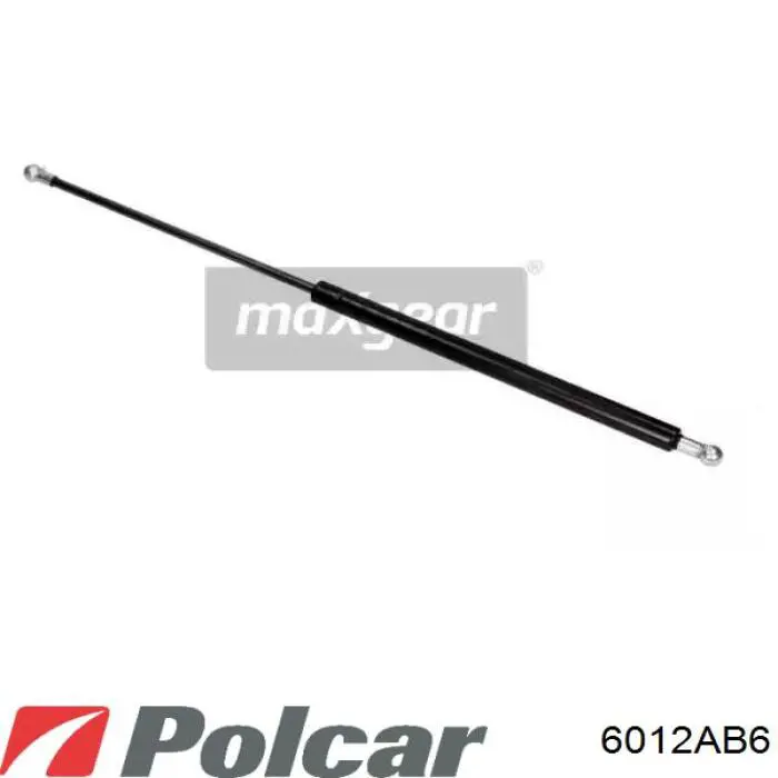 Amortecedor de tampa de porta-malas (de 3ª/5ª porta traseira) 6012AB6 Polcar