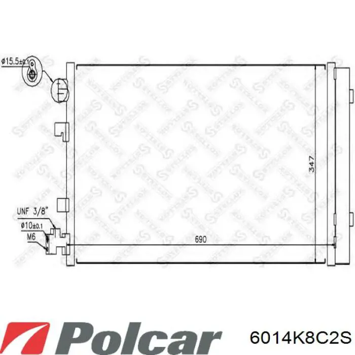 Radiador de aparelho de ar condicionado Polcar 6014K8C2S preço, a partir de 60,89 USD
