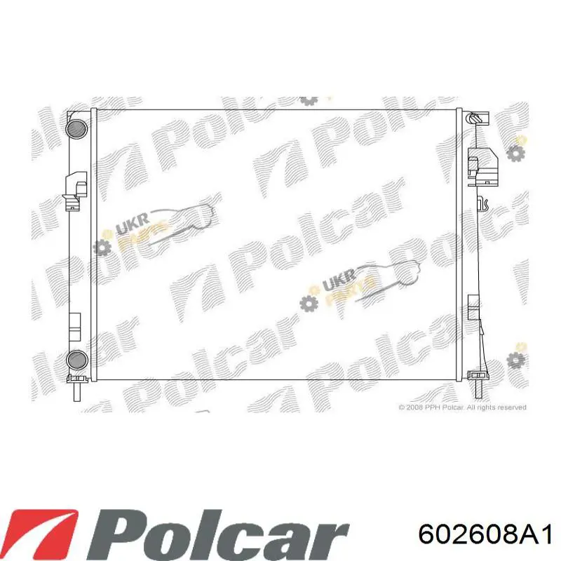 Radiador de esfriamento de motor Polcar 602608A1 preço, a partir de 95,56 USD