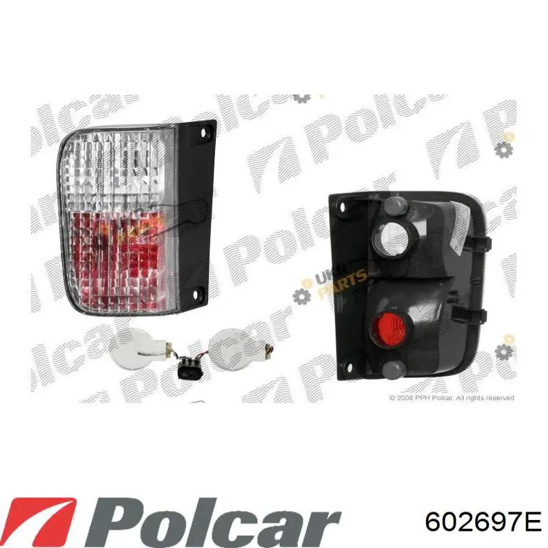 602697E Polcar Lanterna de nevoeiro traseira esquerda