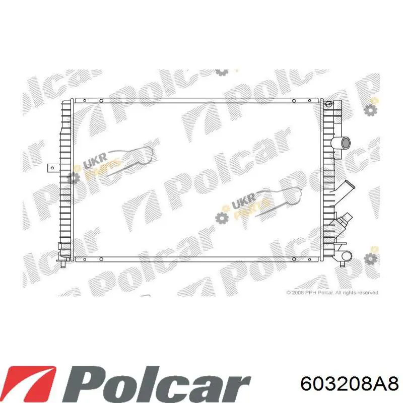 Radiador de esfriamento de motor 63841 Nissens