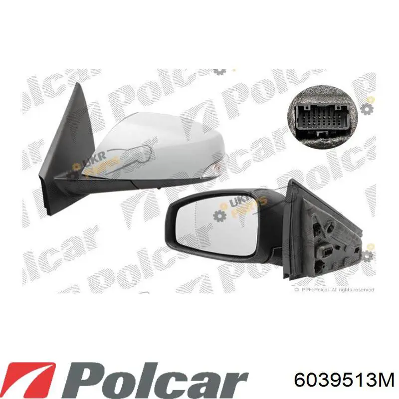 Compre 6039513M Polcar Espelho de retrovisão esquerdo