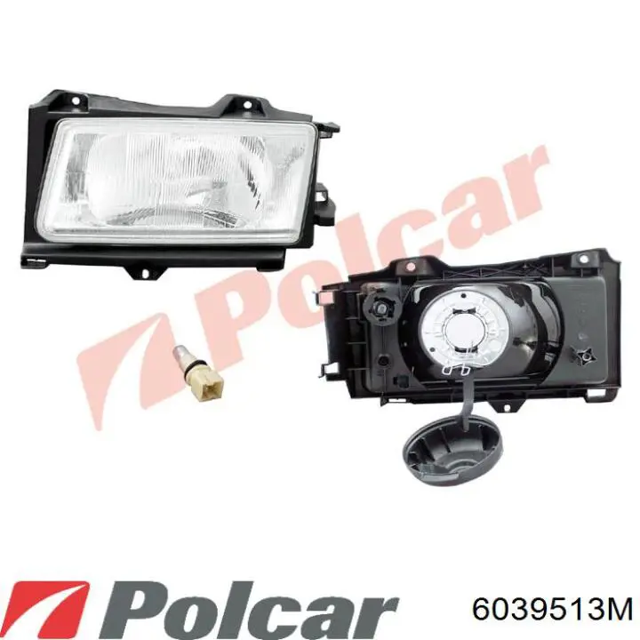 Espelho de retrovisão esquerdo 6039513M Polcar