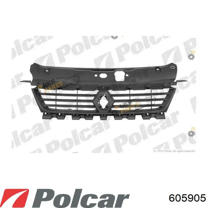 Grelha do radiador Polcar 605905 preço, a partir de 30,35 USD