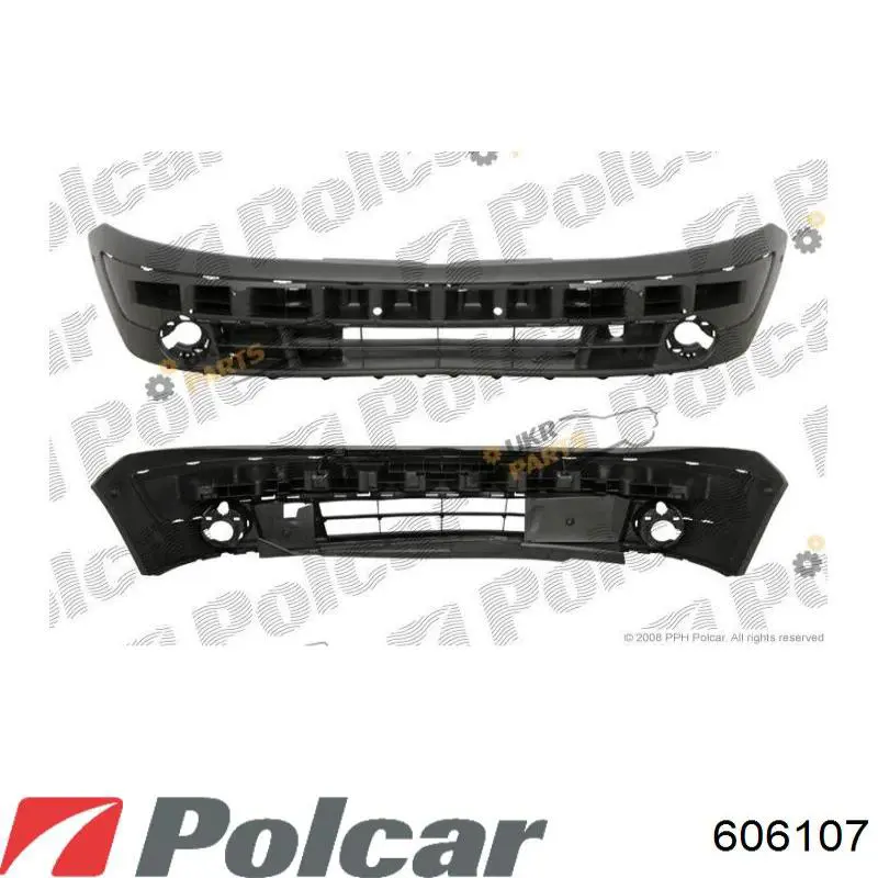 606107 Polcar Pára-choque dianteiro