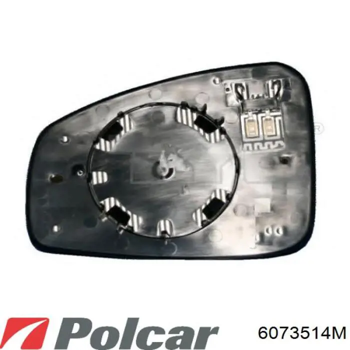 Espelho de retrovisão esquerdo 6073514M Polcar