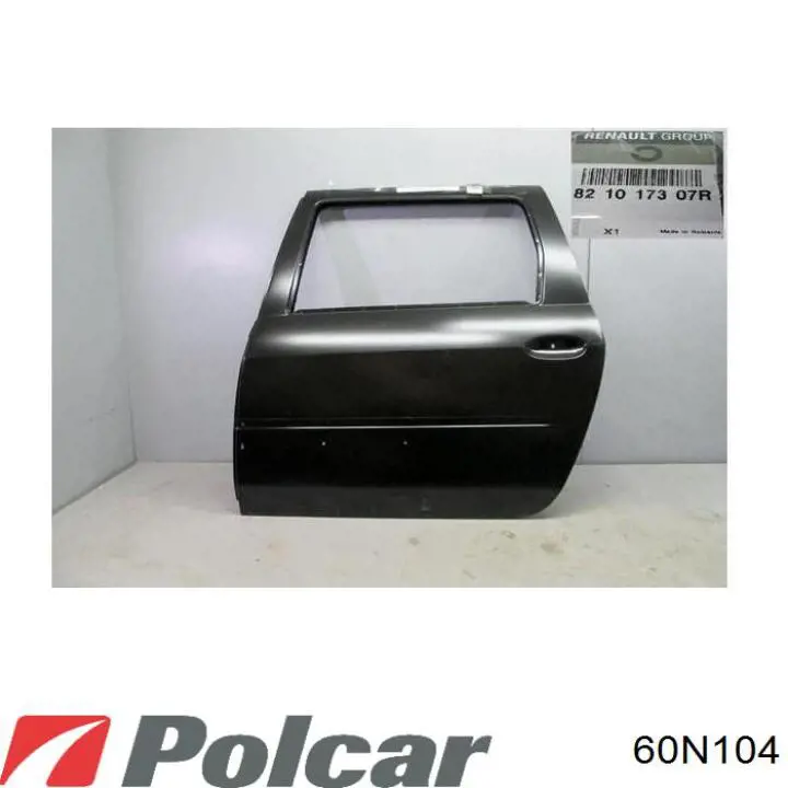 Suporte do radiador montado (painel de montagem de fixação das luzes) 60N104 Polcar