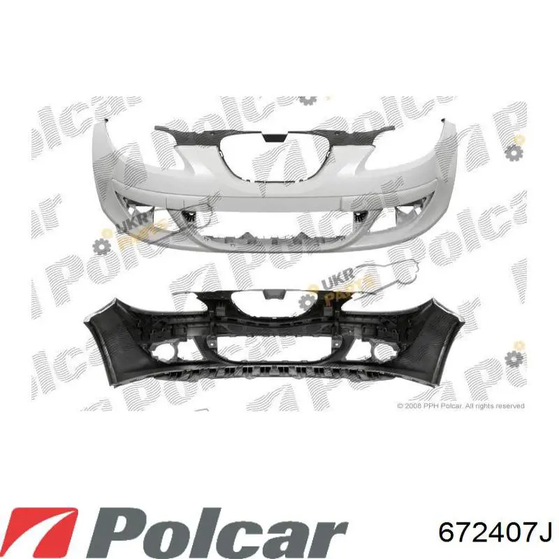 Pára-choque dianteiro 672407J Polcar