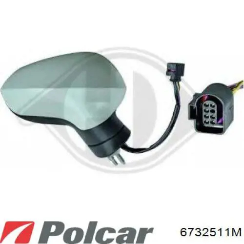 Compre 6J0857507C9B9 VAG Espelho de retrovisão esquerdo