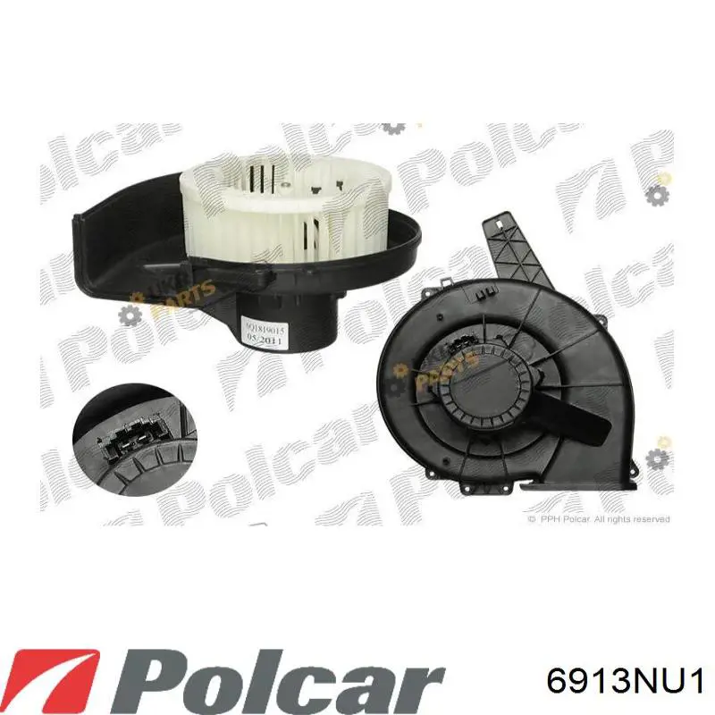 Motor de ventilador de forno (de aquecedor de salão) 6913NU1 Polcar