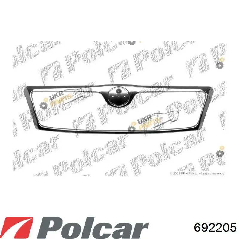 692205 Polcar Grelha do radiador