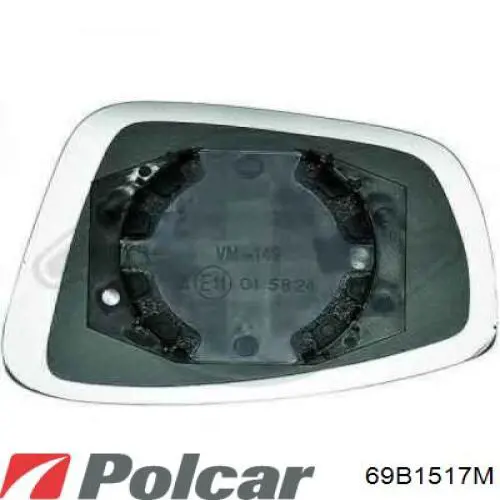 Compre 69B1545M Polcar Elemento espelhado do espelho de retrovisão esquerdo