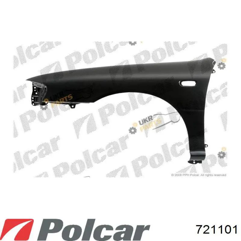 Compre 721101 Polcar Pára-lama dianteiro esquerdo