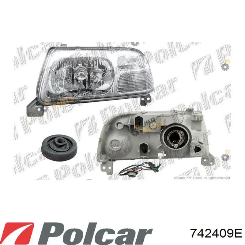 Luz esquerda 742409E Polcar