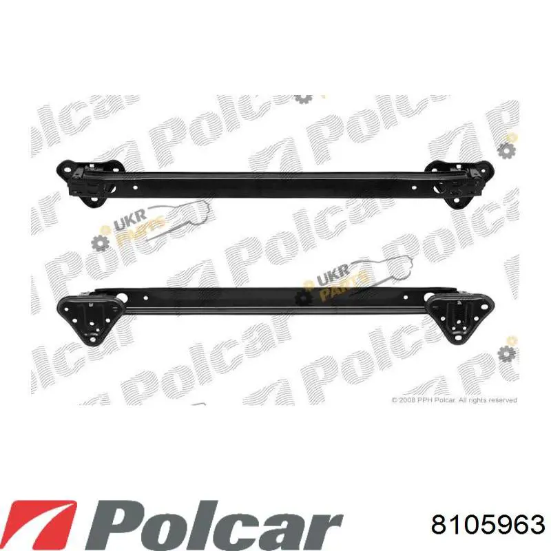 Compre 8105963 Polcar Reforçador do pára-choque traseiro