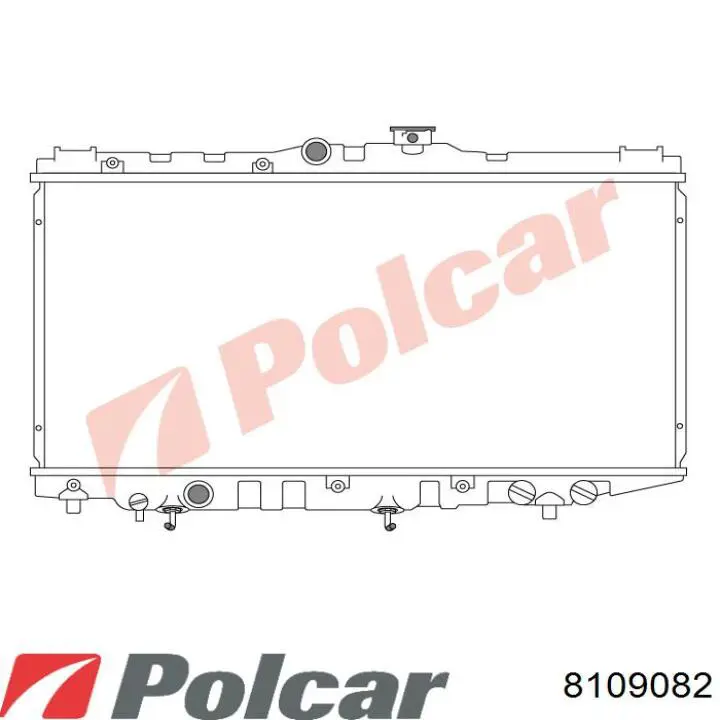 Compre 8109082 Polcar Radiador de esfriamento de motor