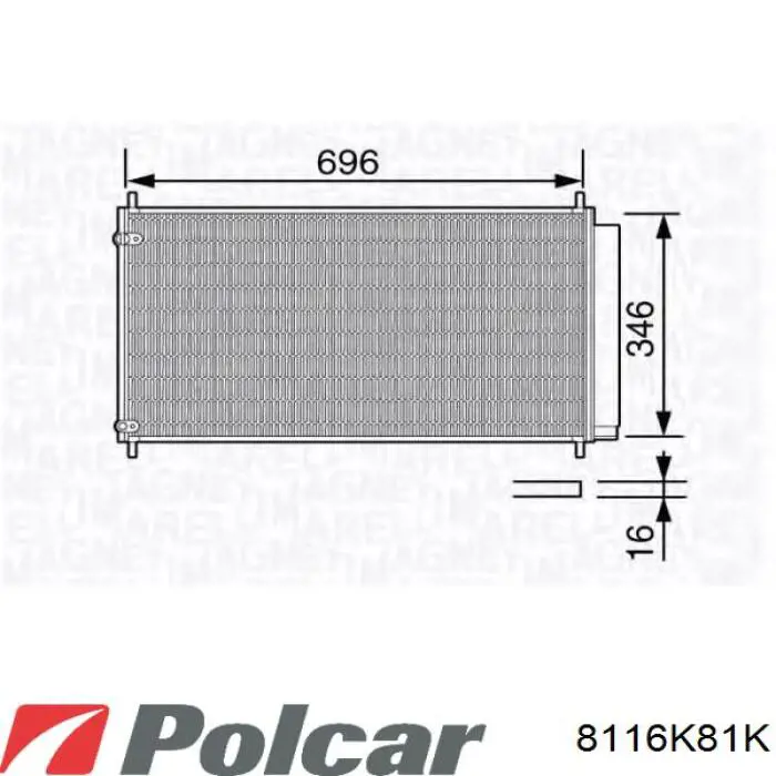 Compre 814205 VALEO Radiador de aparelho de ar condicionado
