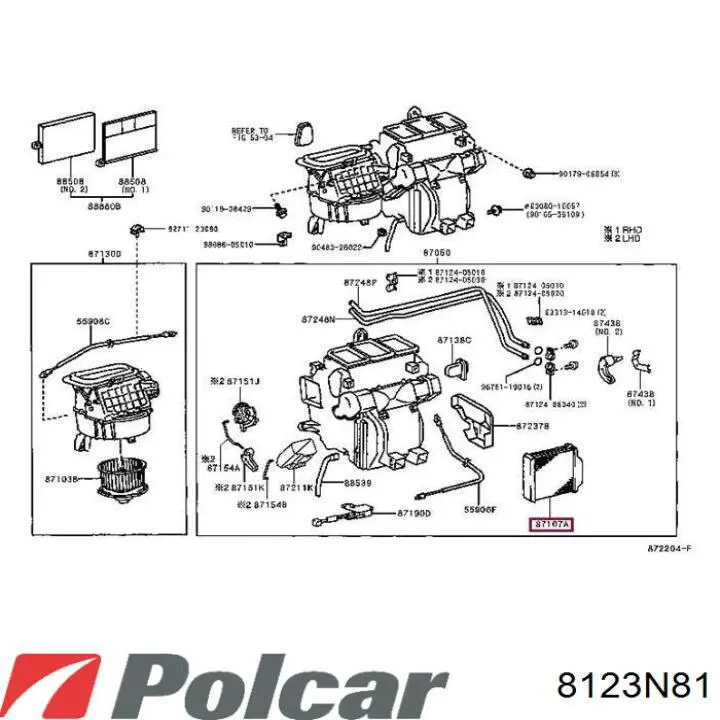 8123N81 Polcar Radiador de forno (de aquecedor)