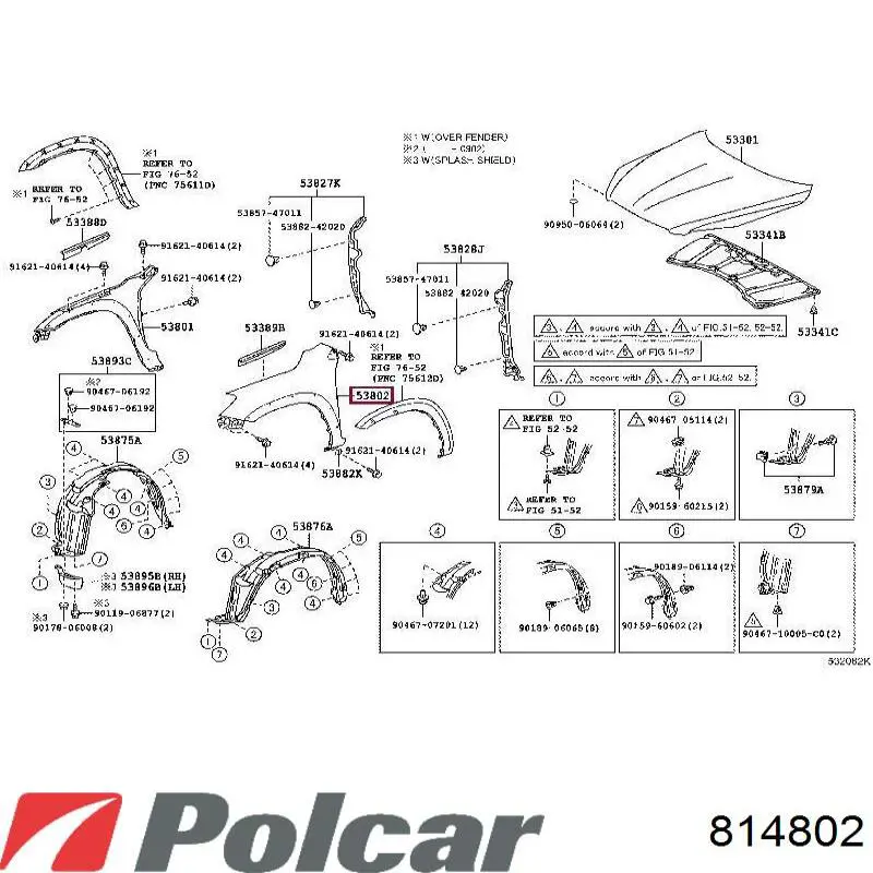 Compre 814802 Polcar Pára-lama dianteiro direito