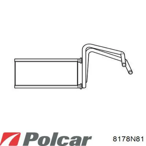 Radiador de forno (de aquecedor) 8178N81 Polcar