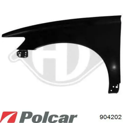 904202 Polcar Pára-lama dianteiro direito