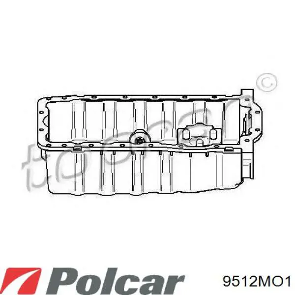 9512MO1 Polcar Panela de óleo de cárter do motor
