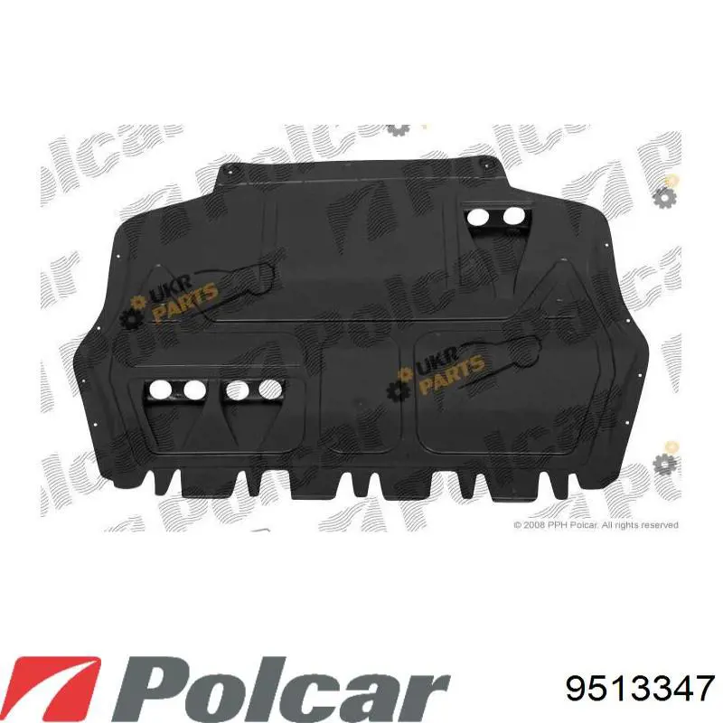 9513347 Polcar Proteção de motor dianteira
