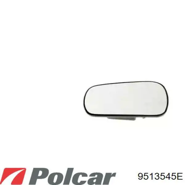 Elemento espelhado do espelho de retrovisão esquerdo Polcar 9513545E
