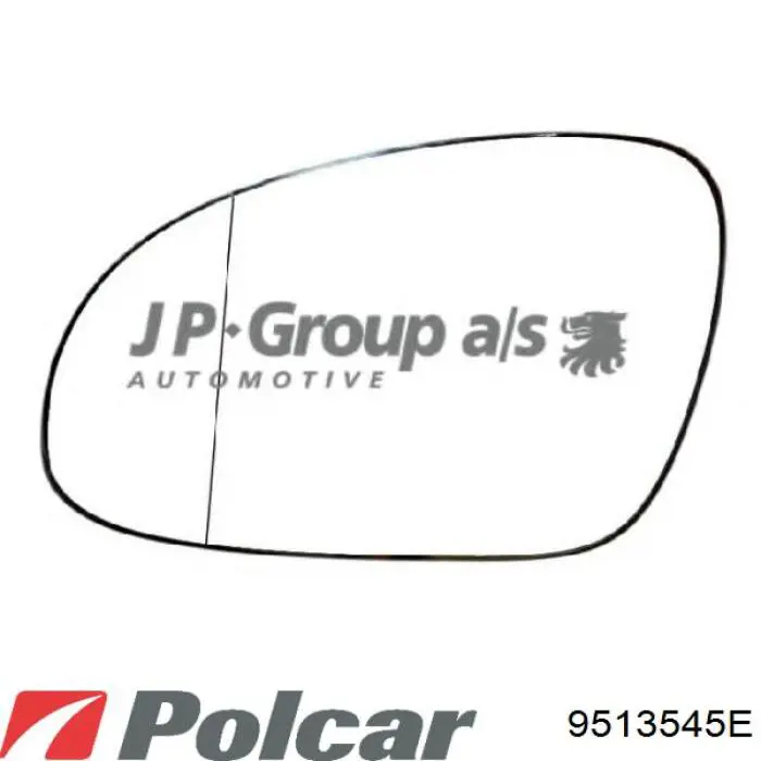 9513545E Polcar Elemento espelhado do espelho de retrovisão esquerdo