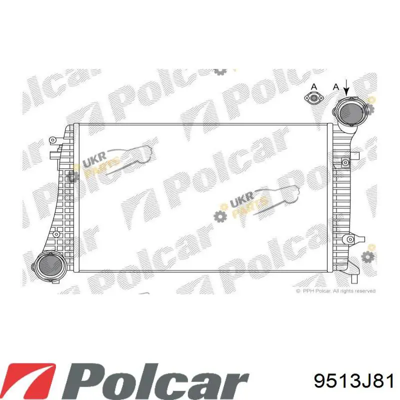 Radiador de intercooler Polcar 9513J81 preço, a partir de 92,38 USD