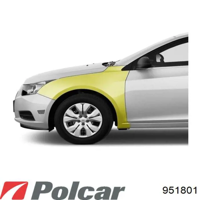 Pára-lama dianteiro esquerdo Polcar 951801 preço, a partir de 93,27 USD