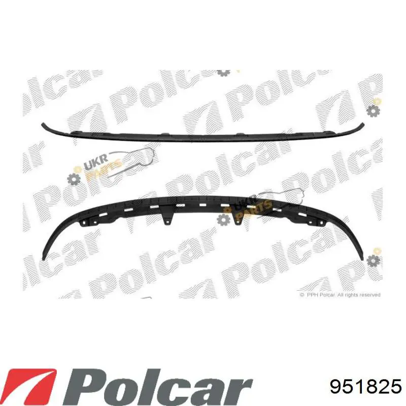 Spoiler do pára-choque dianteiro Polcar 951825 preço, a partir de 25,21 USD