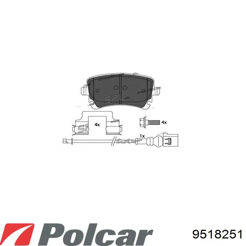 Spoiler do pára-choque dianteiro Polcar 9518251 preço, a partir de 52,20 USD