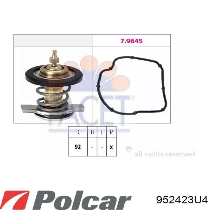 Compre 952423U4 Polcar Ventilador elétrico de esfriamento montado (motor + roda de aletas)
