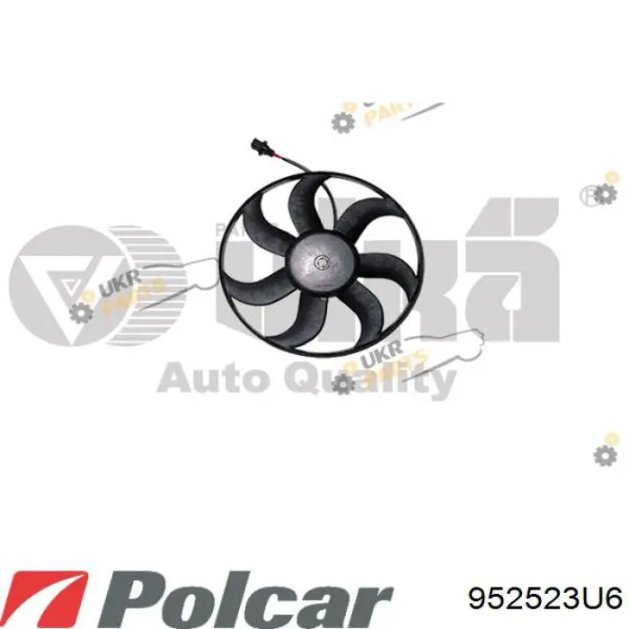 Ventilador elétrico de aparelho de ar condicionado montado (motor + roda de aletas) 952523U6 Polcar