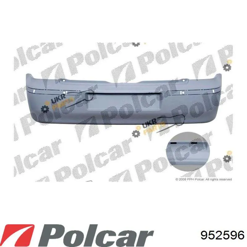 Pára-choque traseiro Polcar 952596 preço, a partir de 131,04 USD