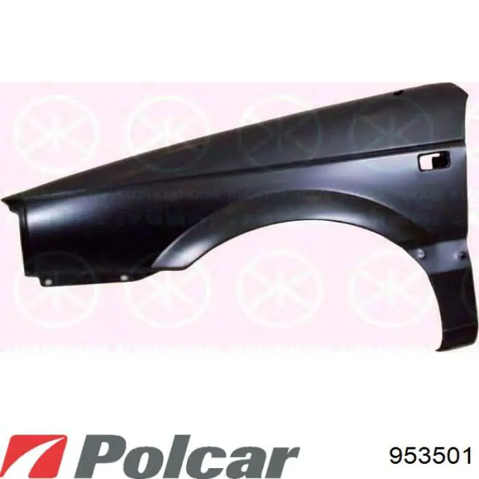 Pára-lama dianteiro esquerdo Polcar 953501 preço, a partir de 76,69 USD