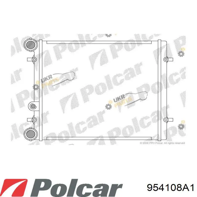 Compre 954108A1 Polcar Radiador de esfriamento de motor