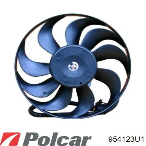 Compre 954123U1 Polcar Ventilador elétrico de esfriamento montado (motor + roda de aletas) direito