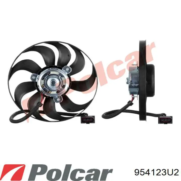 954123U2 Polcar Ventilador elétrico de esfriamento montado (motor + roda de aletas)