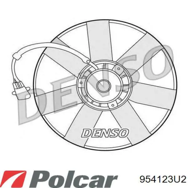 Compre 954123U2 Polcar Ventilador elétrico de esfriamento montado (motor + roda de aletas)