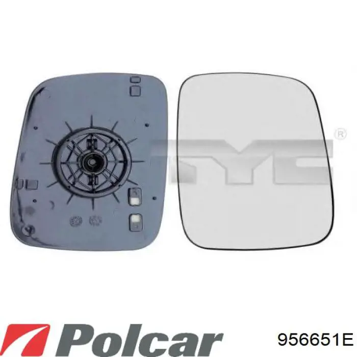 956651E Polcar Espelho de retrovisão esquerdo