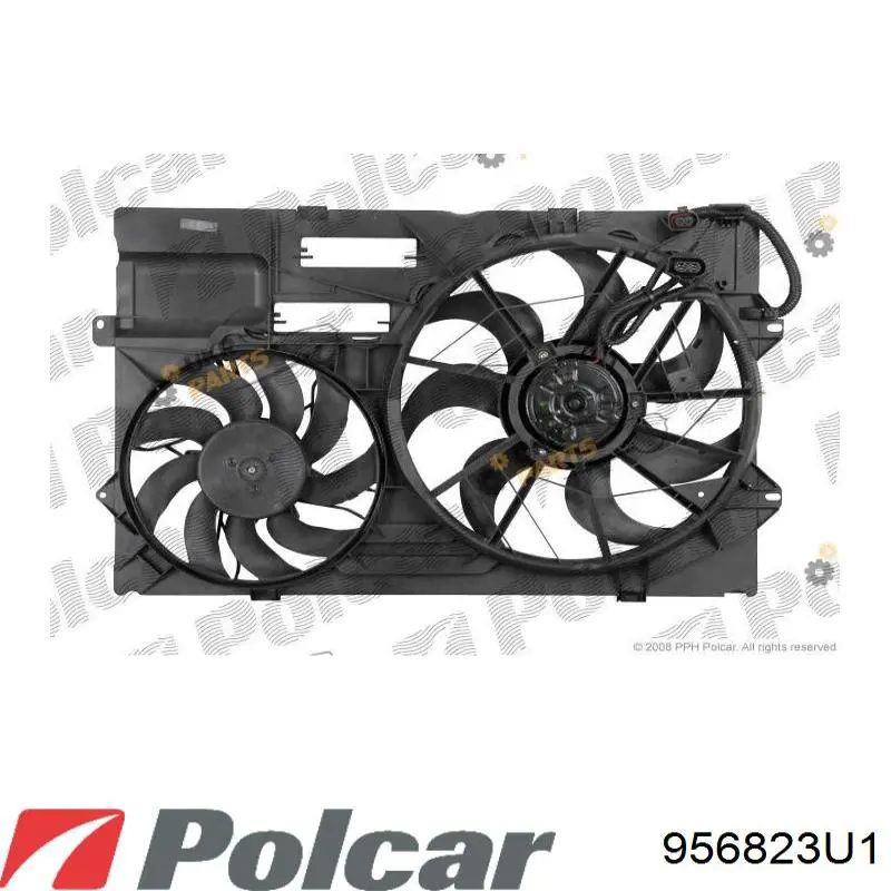 Compre 956823U1 Polcar Ventilador elétrico de esfriamento montado (motor + roda de aletas)