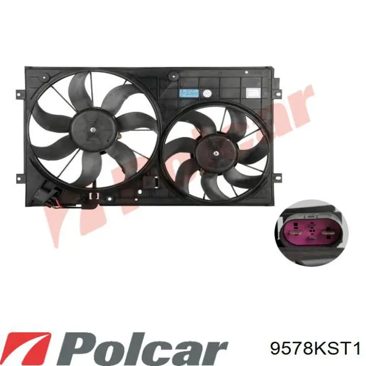 Resistor (resistência) de ventilador de forno (de aquecedor de salão) Polcar 9578KST1