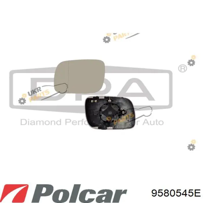 Elemento espelhado do espelho de retrovisão esquerdo Polcar 9580545E preço, a partir de 23,06 USD