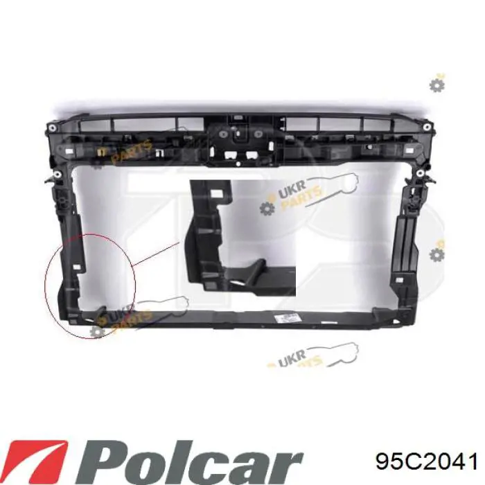 Suporte do radiador montado (painel de montagem de fixação das luzes) Prasco VG4003210 preço, a partir de 76,79 USD