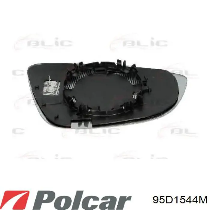 Elemento espelhado do espelho de retrovisão esquerdo 95D1544M Polcar
