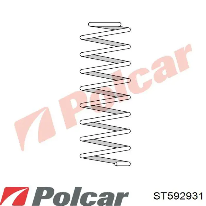 Mola traseira ST592931 Polcar